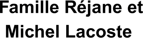 Famille Réjane et Michel Lacoste